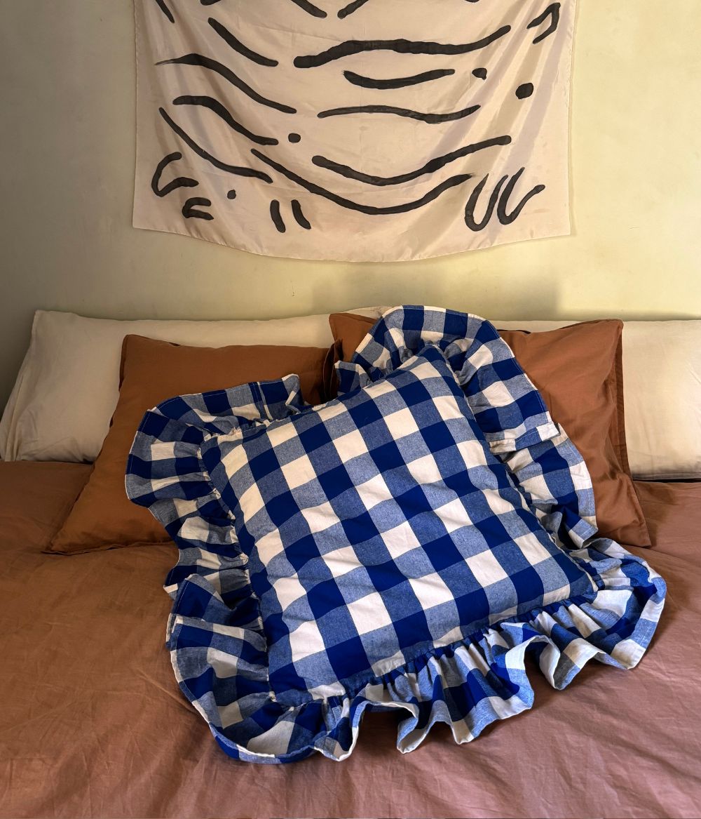 Frill cushion cover Bell