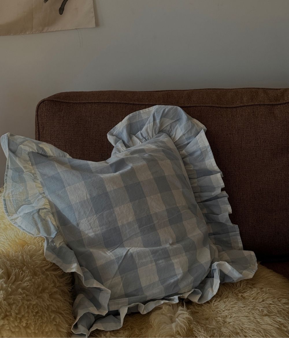 Frill cushion cover Bluey