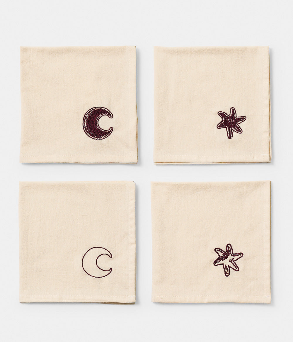 Servetter 4-pack Astro Bordeaux