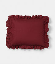 Frill pillow case Cherry