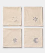Servetter 4-pack Astro Silver