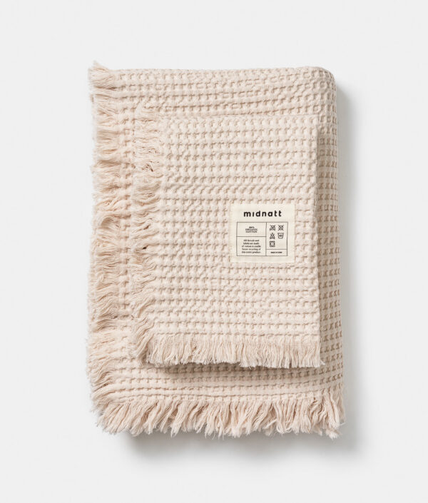 Våfflad handduk Perlino